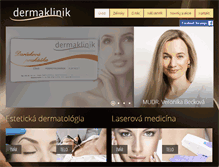 Tablet Screenshot of dermaklinik.sk